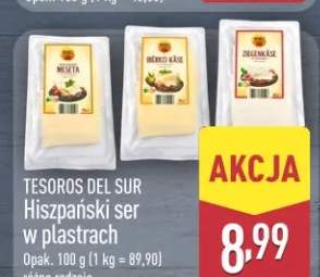 Hiszpański ser w plastrach