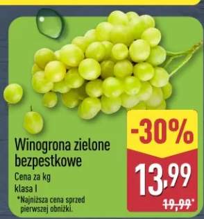 Winogrona zielone bezpestkowe