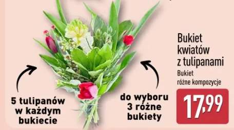 Bukiet kwiatów z tulipanami różne kompozycje do wyboru 3 różne bukiety