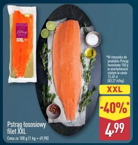 Pstrąg łososiowy filet XXL