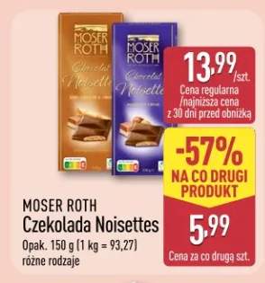 Czekolada Noisettes różne rodzaje