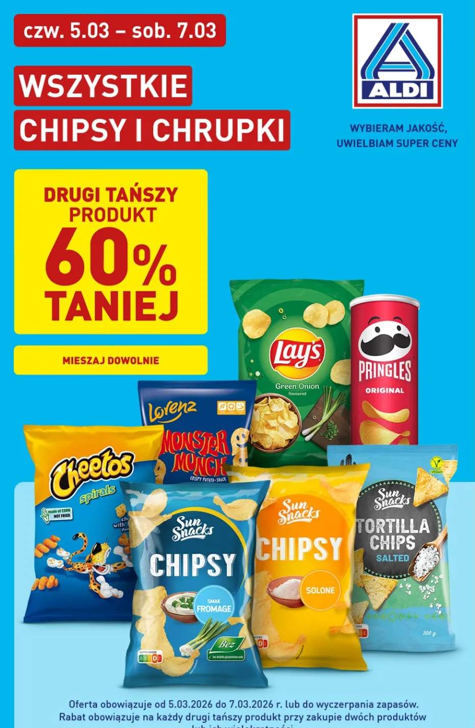 Wszystkie chipsy i chrupki