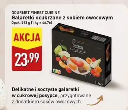 Galaretki ocukrzane z sokiem owocowym