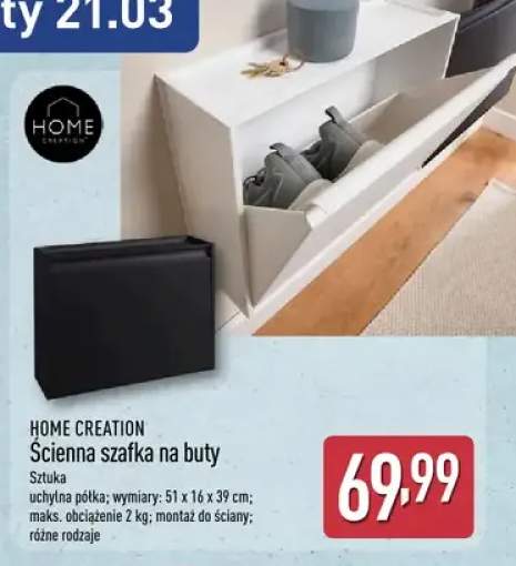 Ścienna szafka na buty