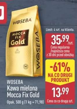 Kawa mielona Mocca Fix Gold
