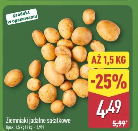 Ziemniaki jadalne sałatkowe