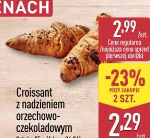 Croissant z nadzieniem orzechowo-czekoladowym