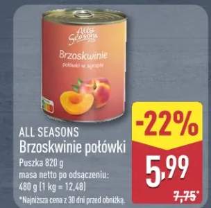 Brzoskwinie połówki