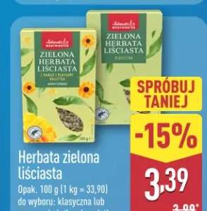 Herbata zielona liściasta