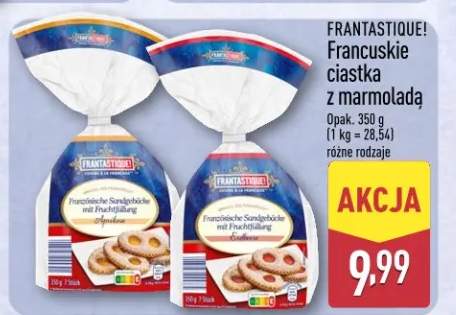 Francuskie ciastka z marmoladą