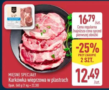 Karkówka wieprzowa w plastrach