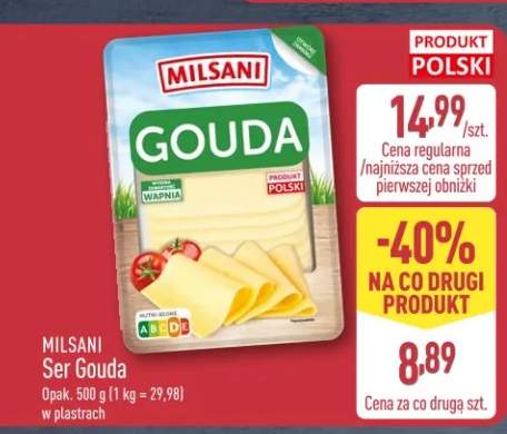 Ser Gouda w plastrach