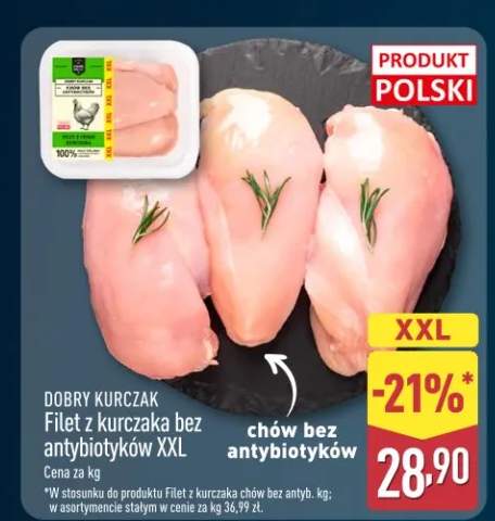 Filet z kurczaka bez antybiotyków XXL chów bez antybiotyków