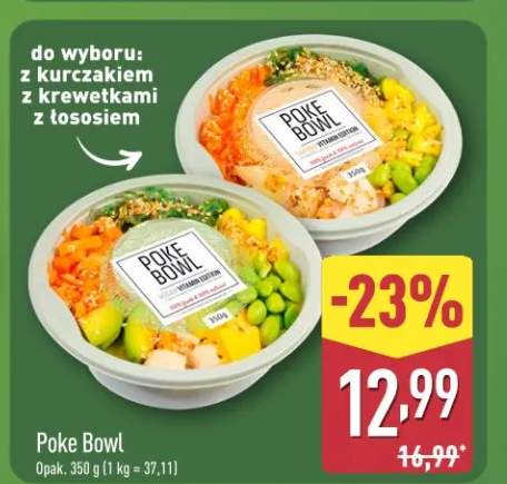 Poke Bowl z kurczakiem z krewetkami z łososiem