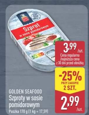 Szproty w sosie pomidorowym