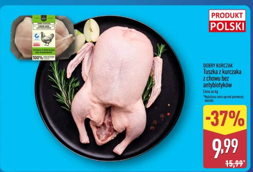 Tuszka z kurczaka z chowu bez antybiotyków