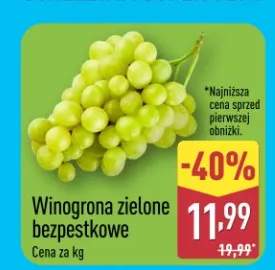 Winogrona zielone bezpestkowe
