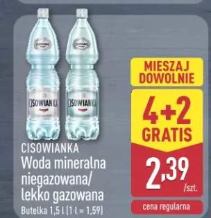 Woda mineralna niegazowana/lekko gazowana