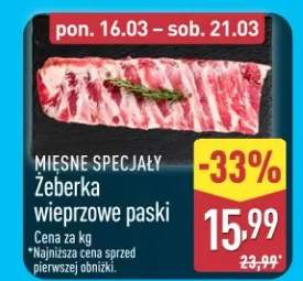Żeberka wieprzowe paski mięsne specjały