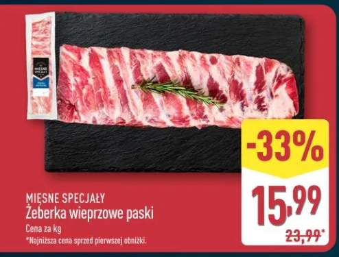 Żeberka wieprzowe paski