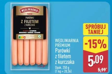 Parówki z filetem z kurczaka