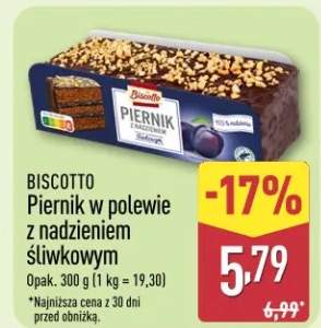 Piernik w polewie z nadzieniem śliwkowym