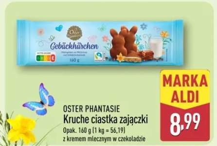 Kruche ciastka zajączki z kremem mlecznym w czekoladzie