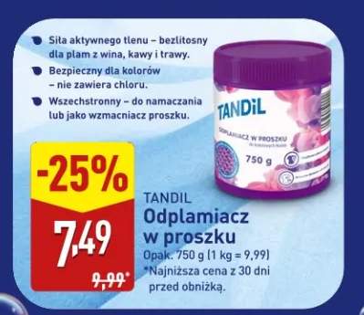 Odplamiacz w proszku