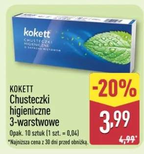 Chusteczki higieniczne 3-warstwowe