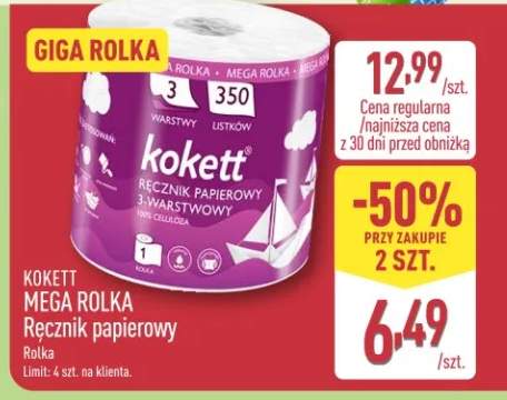 Ręcznik papierowy 3-warstwowy mega rolka