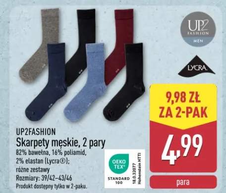 Skarpety męskie, 2 pary