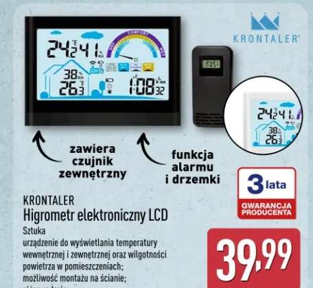 Higrometr elektroniczny LCD