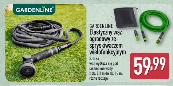 Elastyczny wąż ogrodowy ze spryskiwaczem wielofunkcyjnym