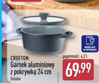 Garnek aluminiowy z pokrywką 24 cm