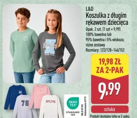 Koszulka z długim rękawem dziecięca