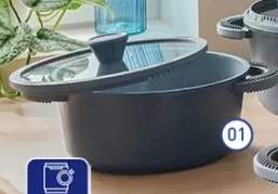 Garnek aluminiowy z pokrywką