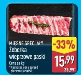 Żeberka wieprzowe paski
