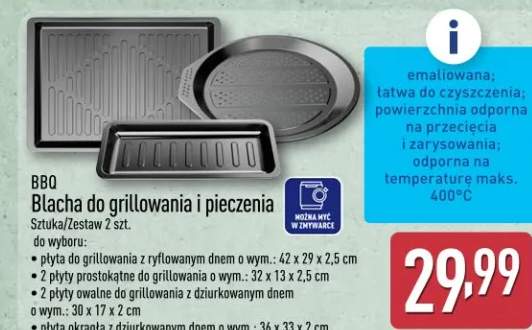 Blacha do grillowania i pieczenia