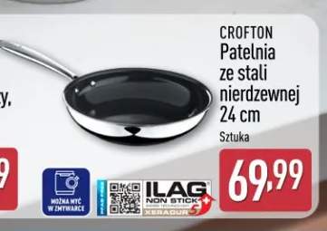 Patelnia ze stali nierdzewnej 24 cm