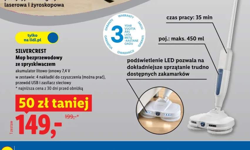 mop ze spryskiwaczem