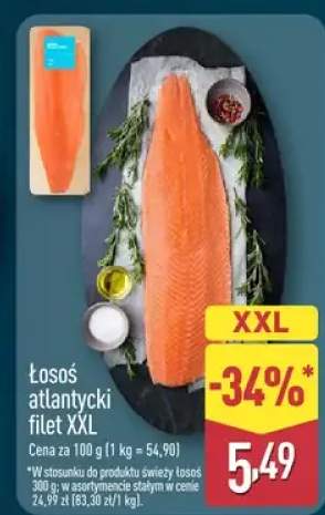 Łosoś atlantycki filet XXL