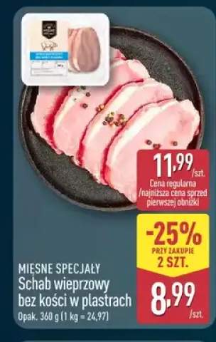 Schab wieprzowy bez kości w plastrach