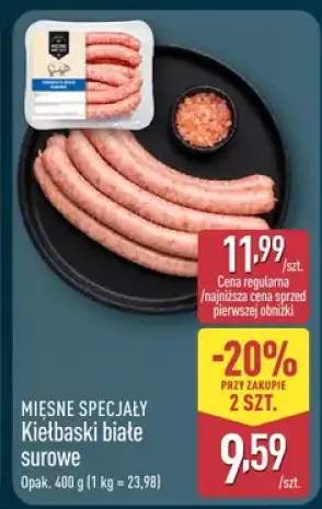 Kiełbaski białe surowe