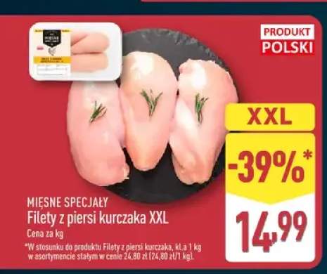 Filety z piersi kurczaka XXL