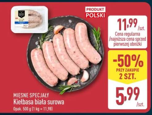 Kiełbasa biała surowa