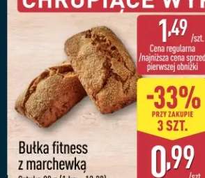 Bułka fitness z marchewką