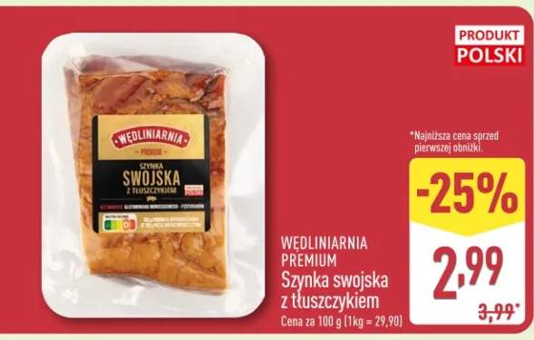 Szynka swojska z tłuszczkiem