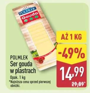 Ser gouda w plastrach