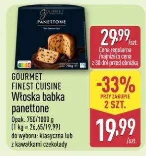 Włoska babka panettone do wyboru: klasyczna lub z kawałkami czekolady