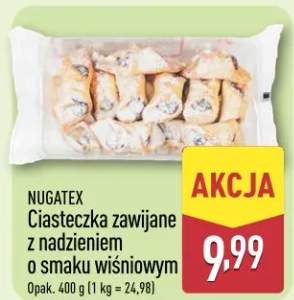 Ciasteczka zawijane z nadzieniem o smaku wiśniowym